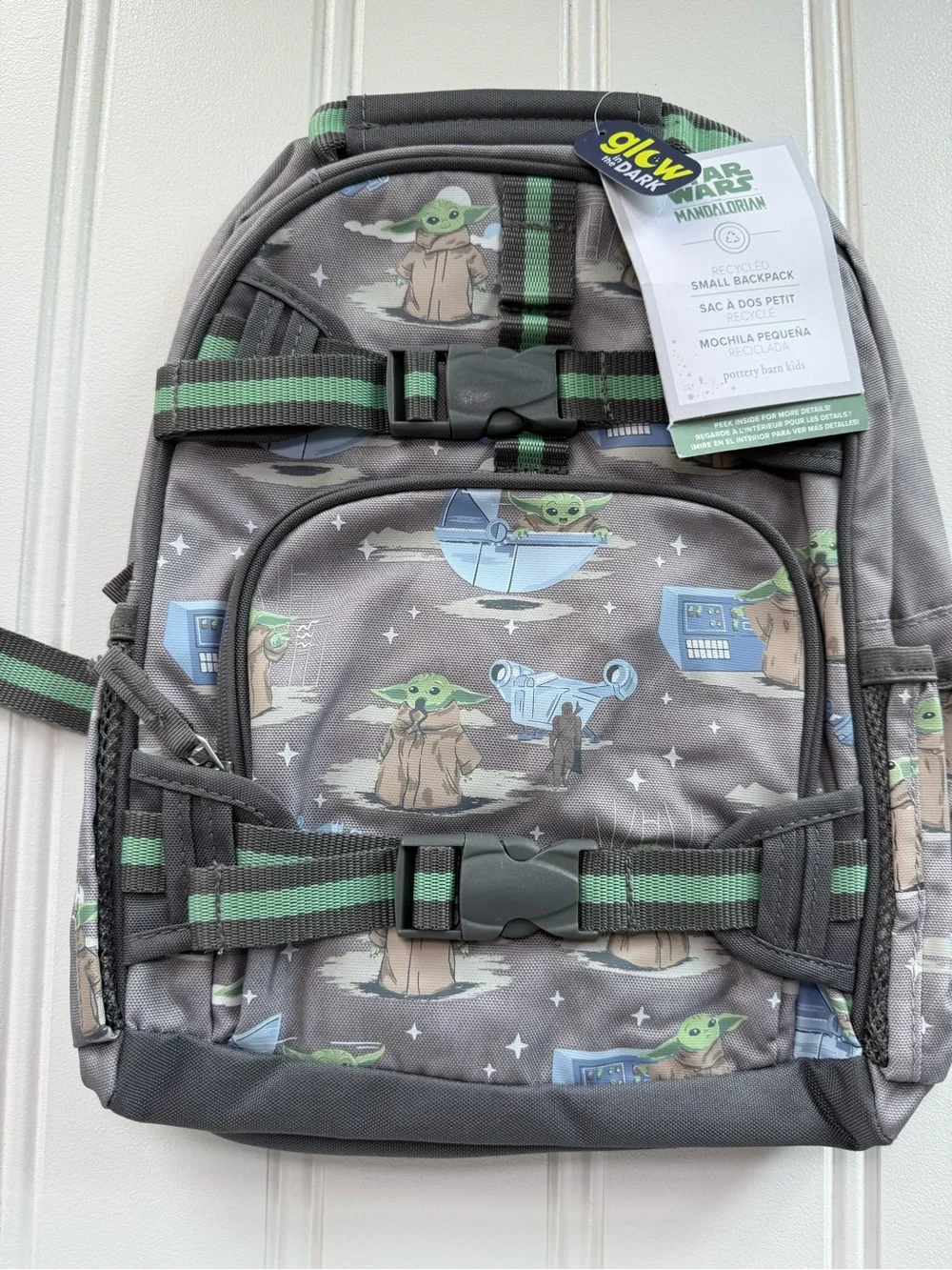 Pottery Barn School STAR WARS Small BACKPACK Grogu Yoda Mandalorian NEW